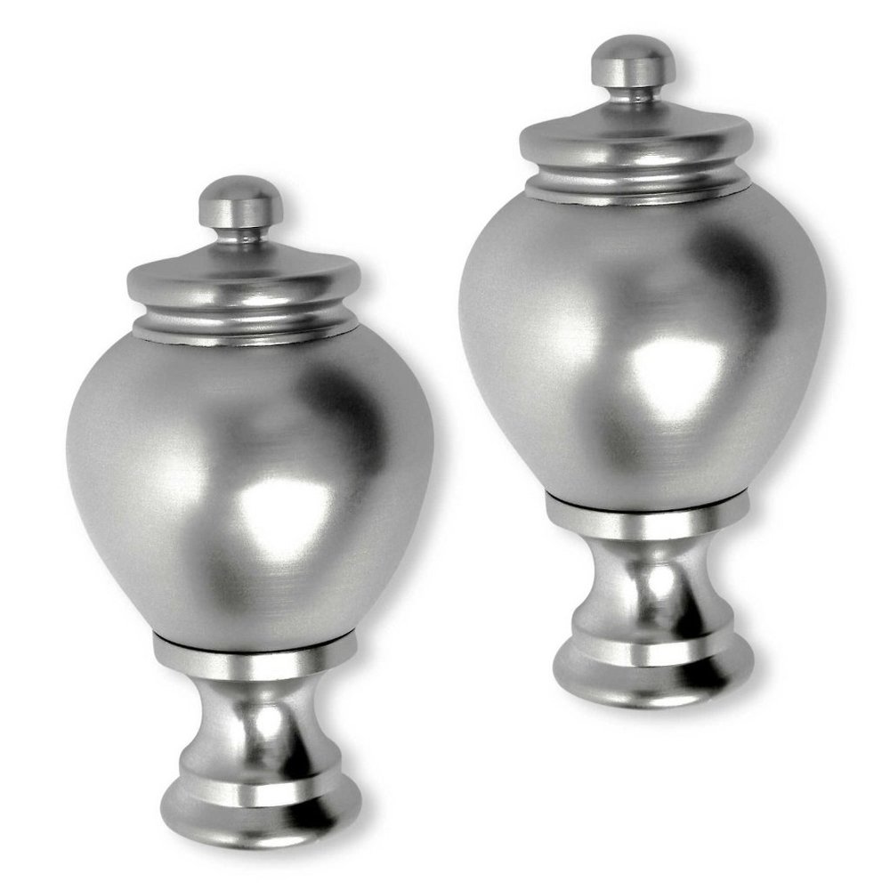 Cambria Polished Nickel Apothecary Finials Set of 2 NEW